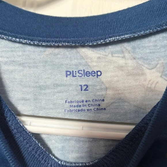 Blue Shark-Print Kids Pajama Set - Picture 3 of 5